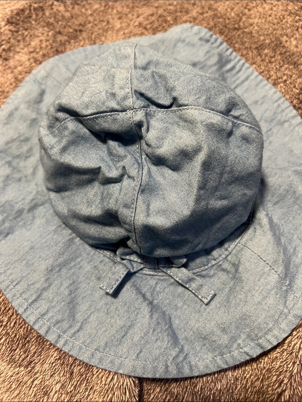 OshKosh B'gosh Blue and White Floral Baby Sun Hat